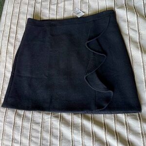 NWT! J. Crew wool mini skirt with ruffle detail